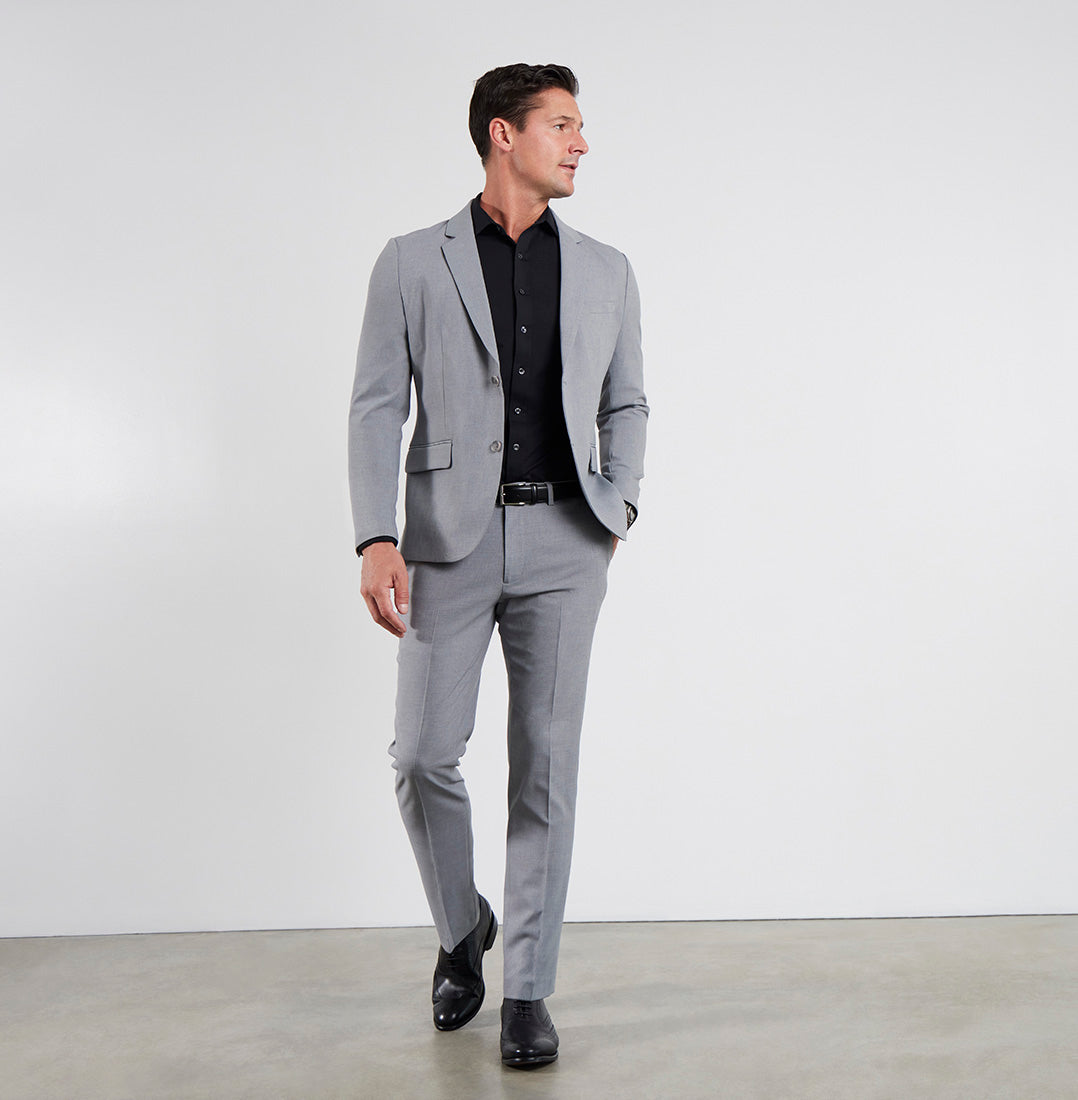Lenox Onyx Black Dress Shirt with Presidio Suit