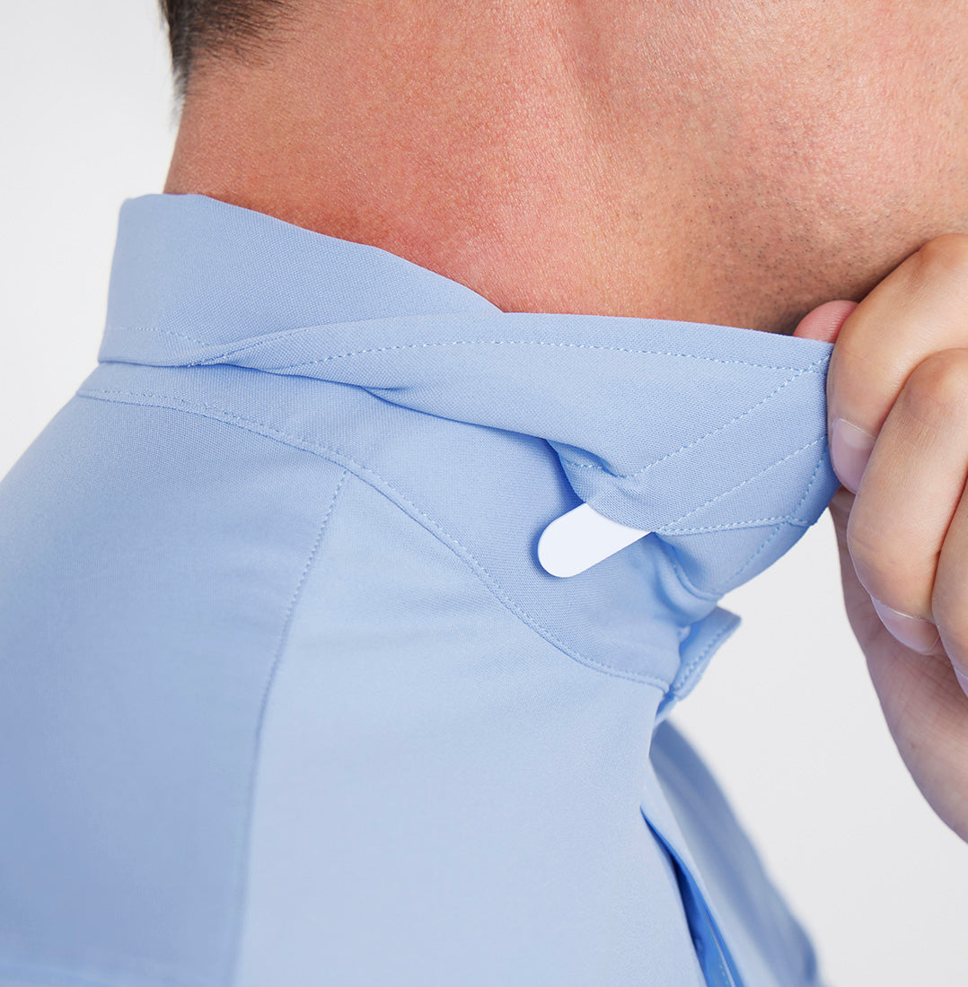 Lenox Arctic Blue Dress Shirt collar