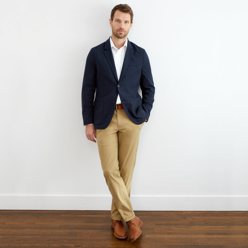 Hopsack Blazer Slim Fit - Midnight Navy