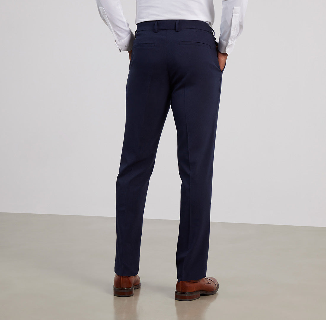 Men's Blue Formal Trousers | Slim & Regular Fit | Next