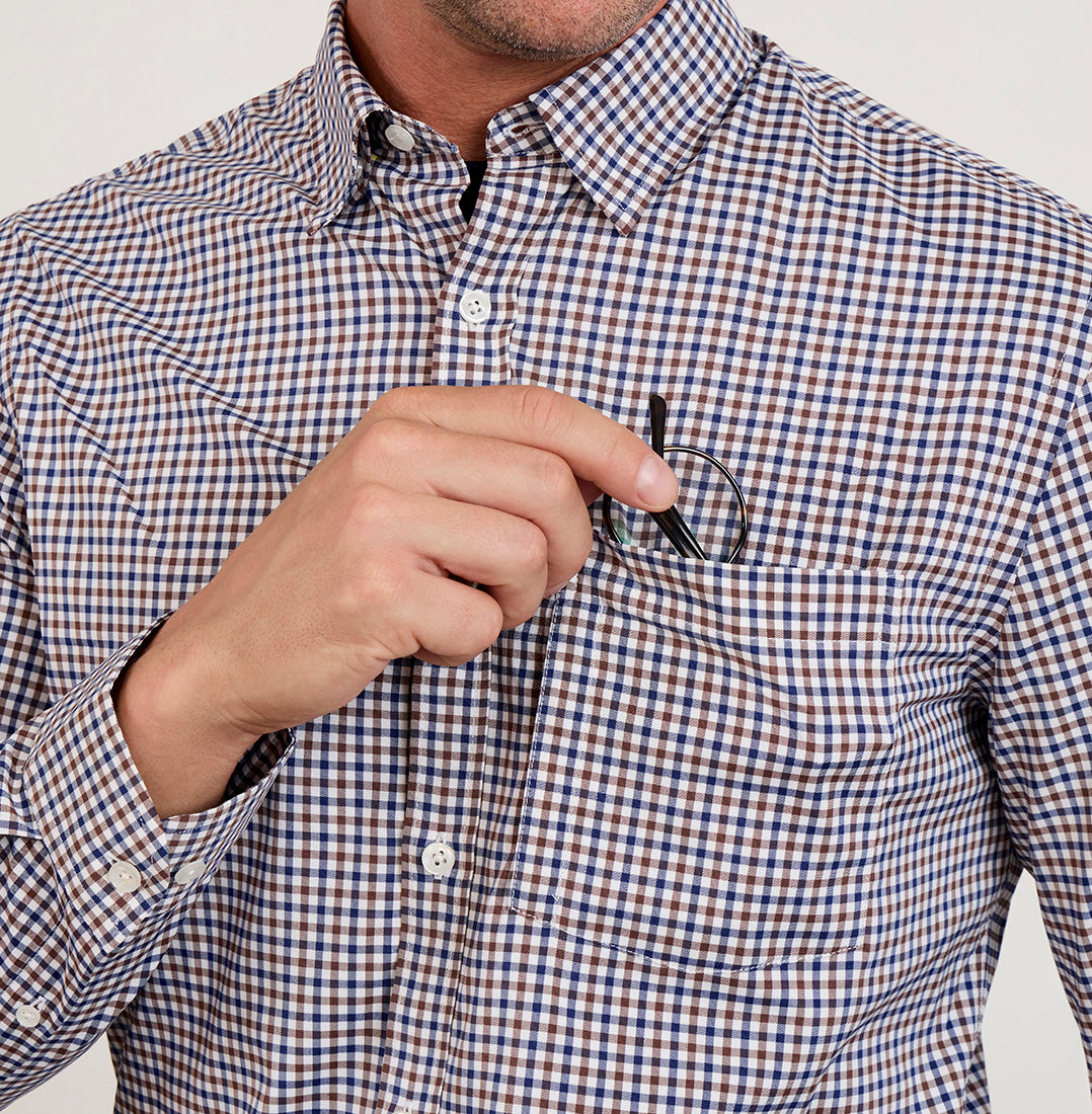 Meridian Shirt - Terra Gingham