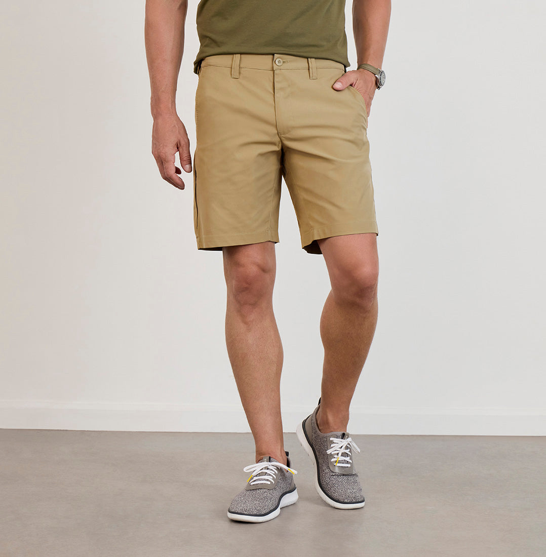Desert Khaki Ascender Shorts in the 9