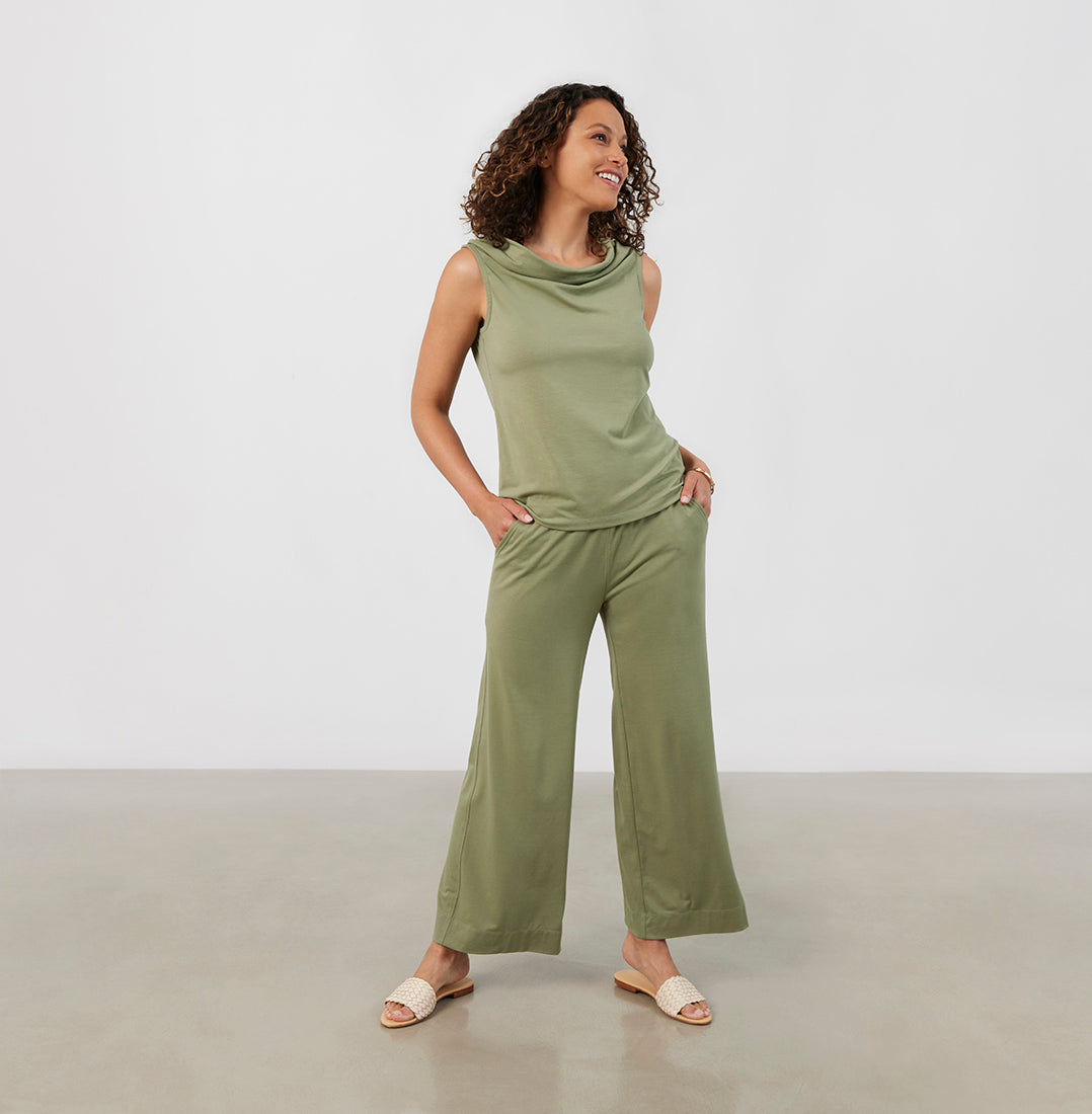 Threshold Wide Leg Pants Standard Fit - Sage Green M Threshold Wide Leg Pants Standard Fit - Sage Green M
