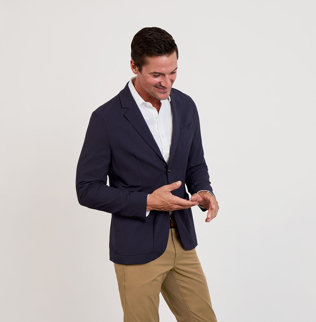 Hopsack Blazer Classic Fit - Midnight Navy 46 / Regular Hopsack Blazer Classic Fit - Midnight Navy 46 / Regular