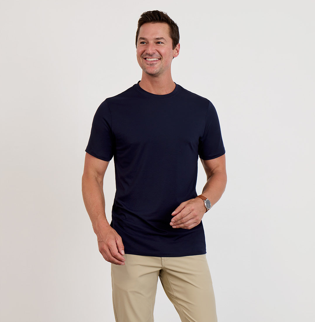 Threshold Crew Neck - Maritime Blue