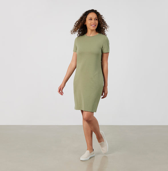 Threshold T-Shirt Dress Petite Fit - Sage Green M Threshold T-Shirt Dress Petite Fit - Sage Green M