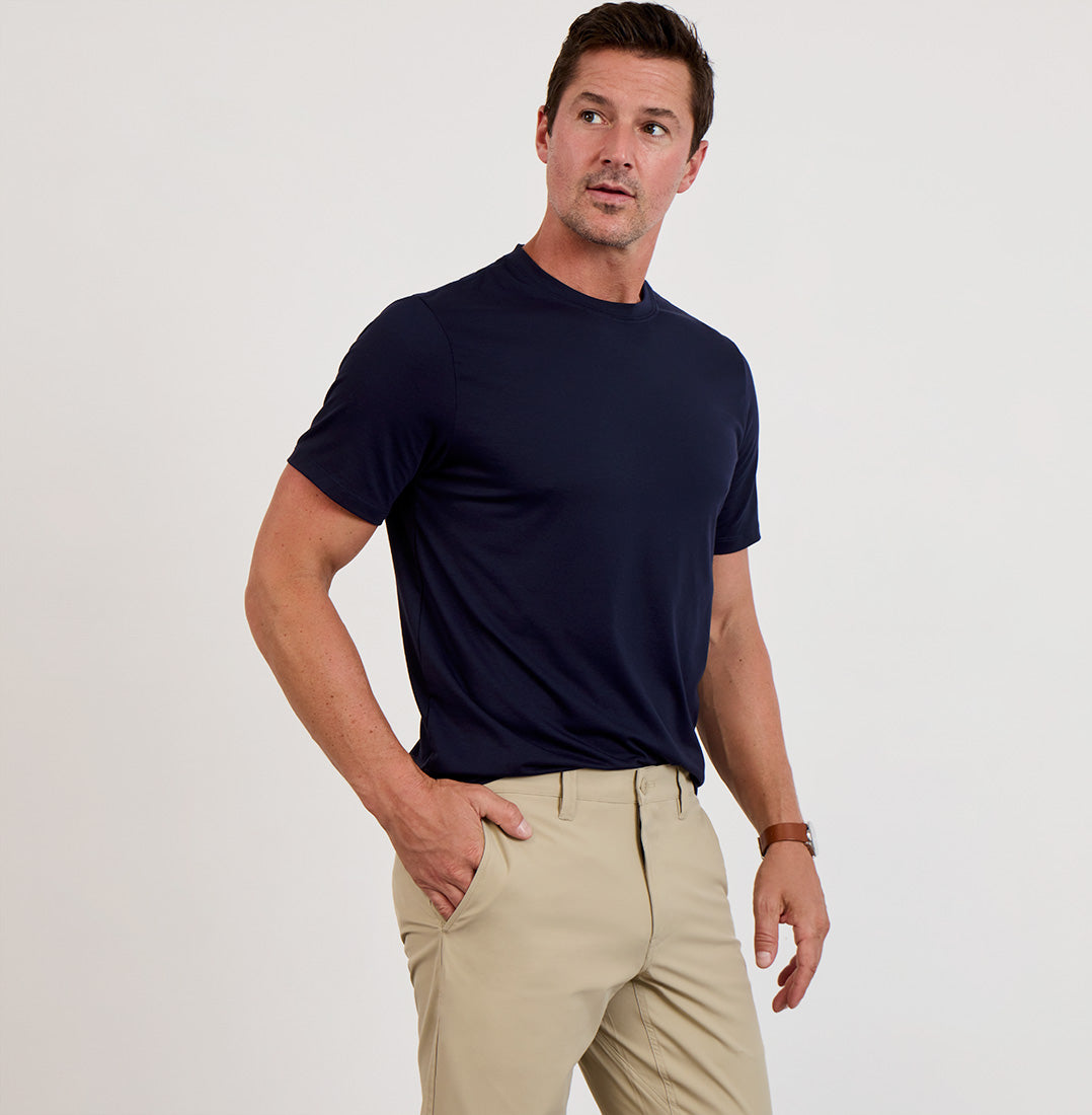 Threshold Crew Neck - Maritime Blue