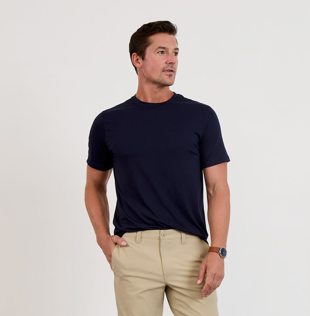 Threshold Crew Neck - Maritime Blue