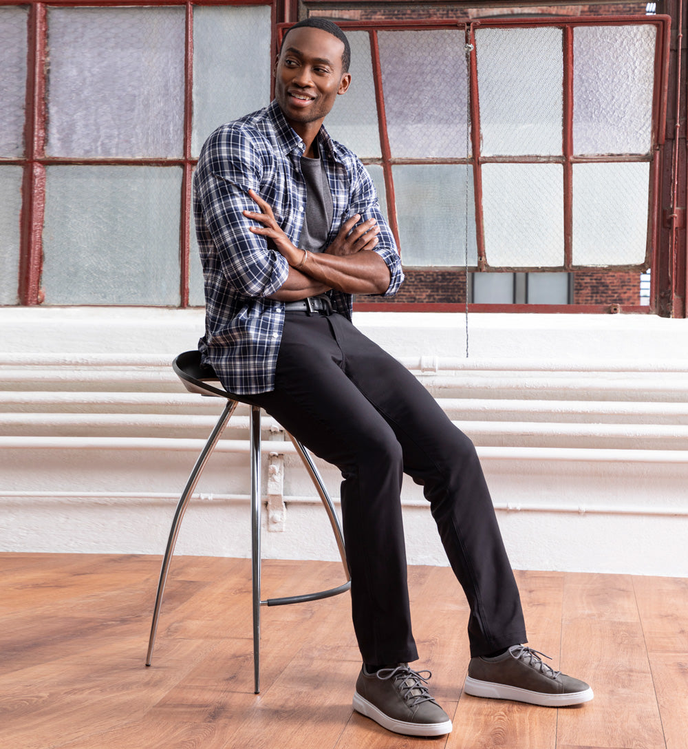 Ascender Chino Slim Asphalt Black outfit