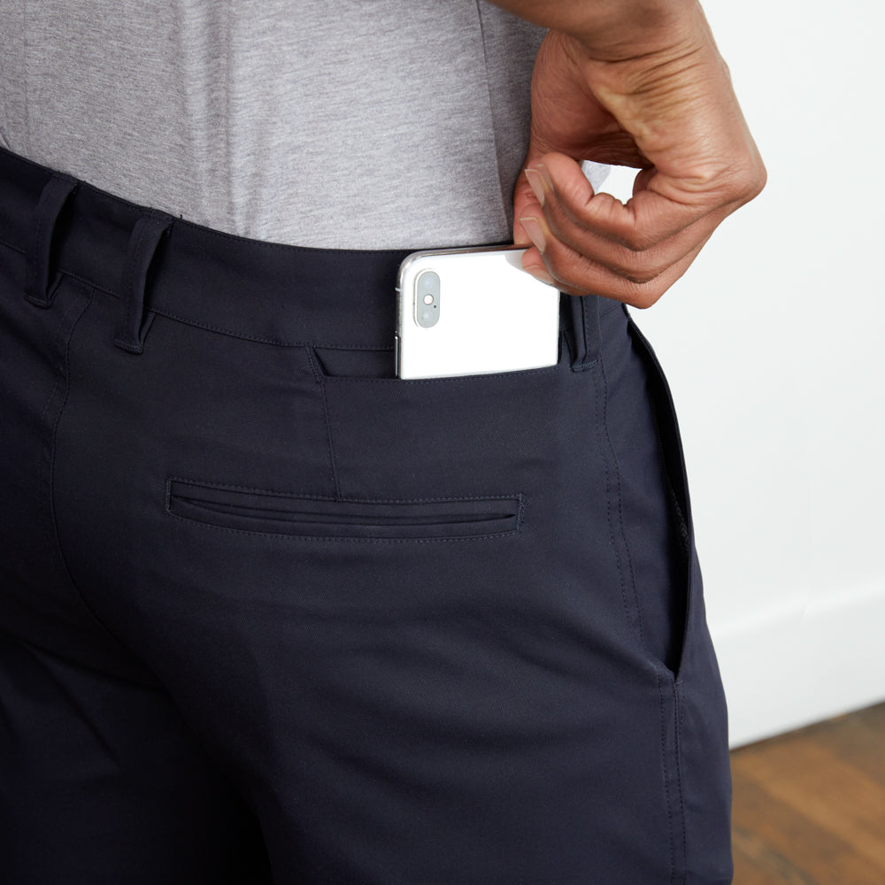 Ascender Chino Slim Midnight Navy phone pocket