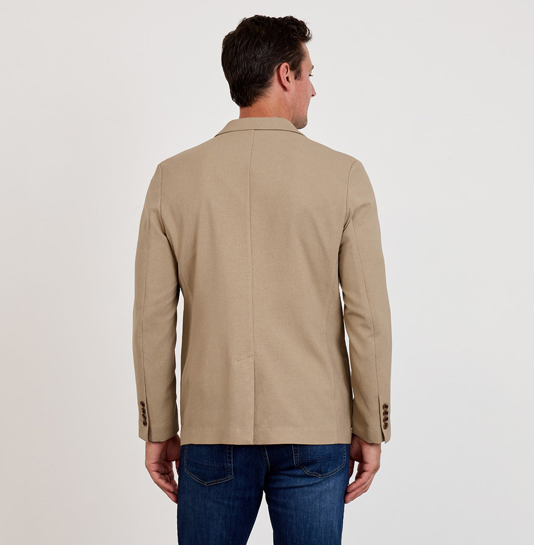 Hopsack Blazer - Sandstone 