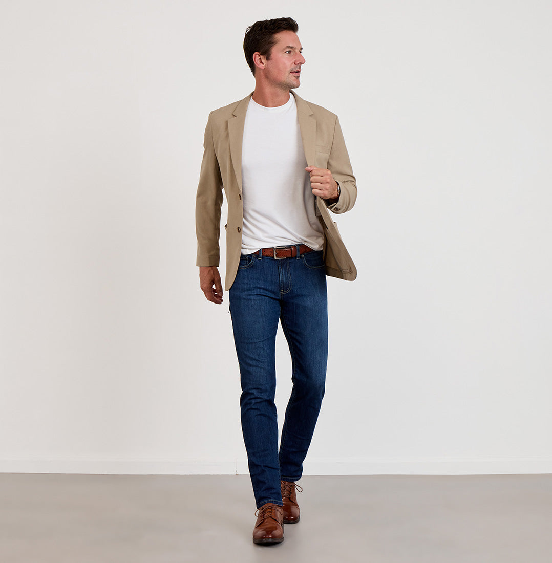 Hopsack Blazer - Sandstone 