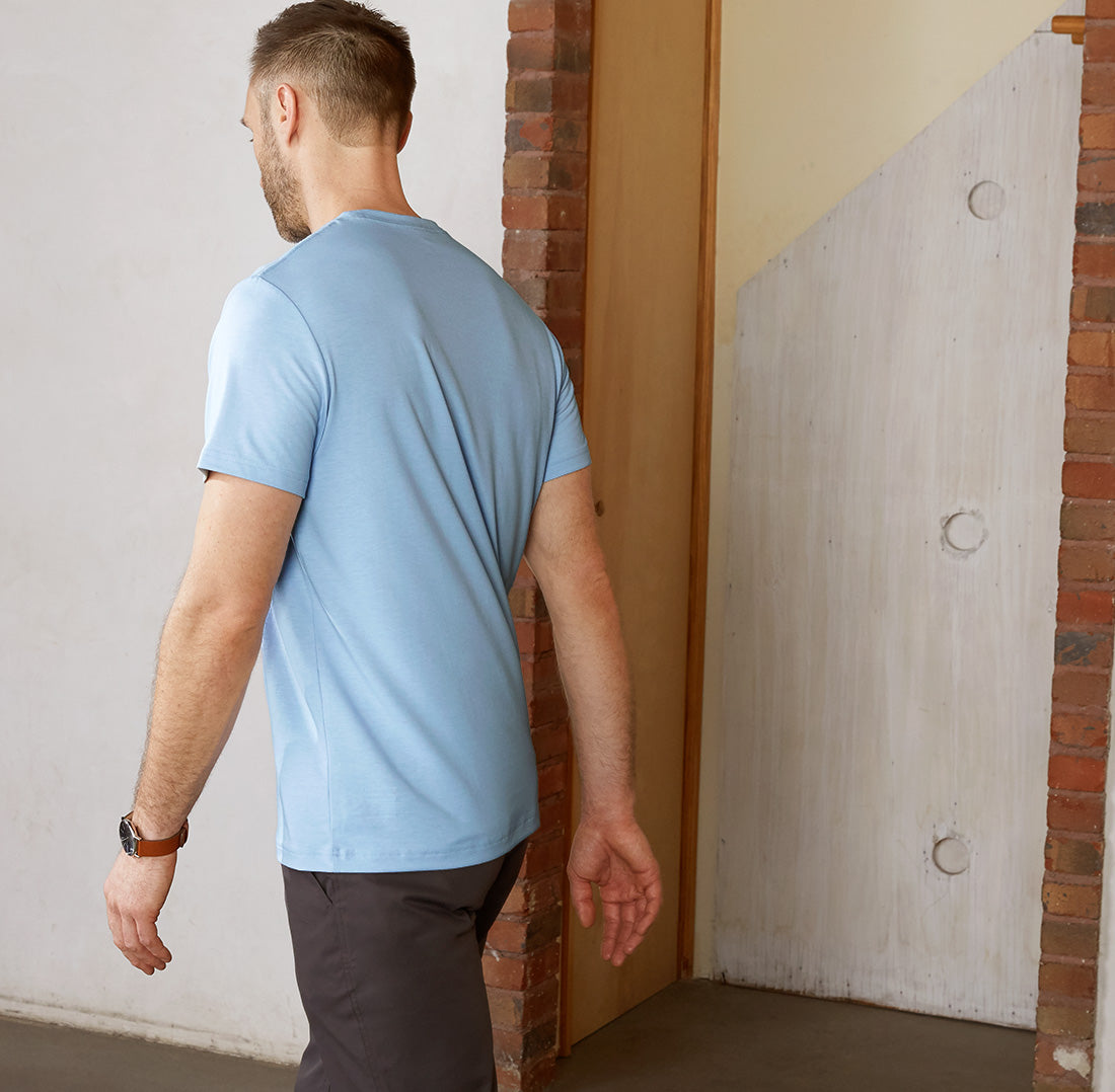 crew neck - Aura Blue