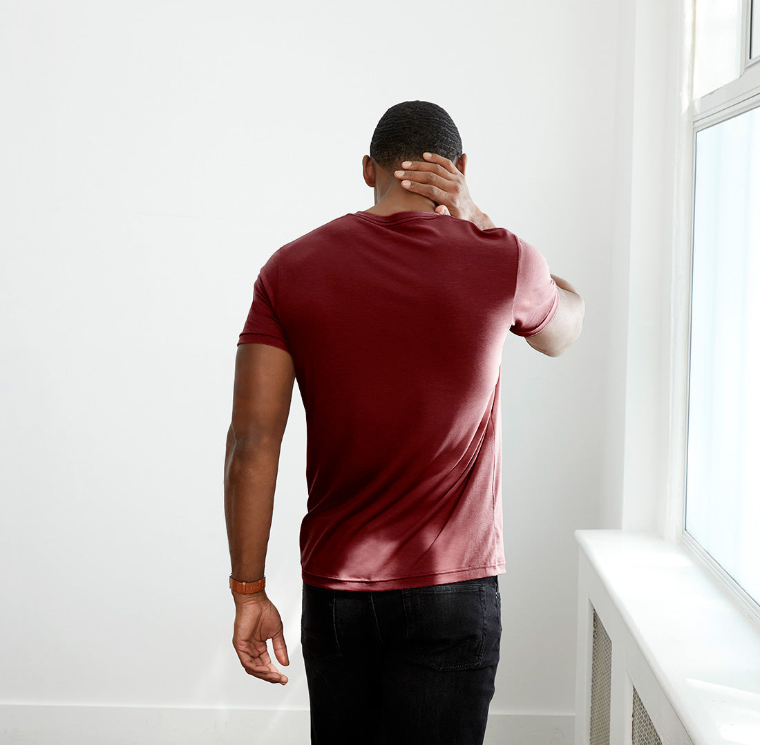 Threshold Deep Maroon V-Neck T-Shirt