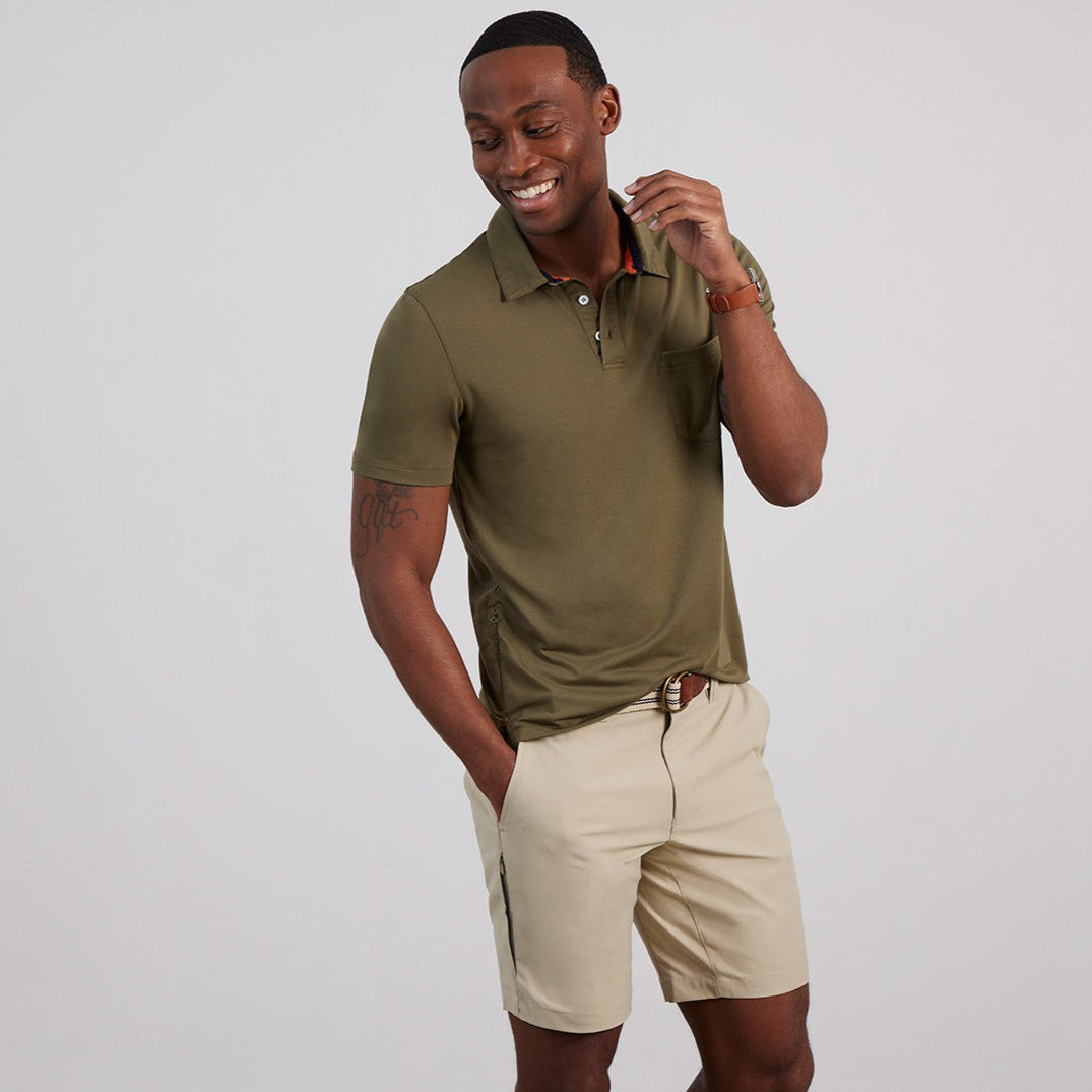 dress shirt with khaki shorts What To Wear With Khaki Shorts (For Men)