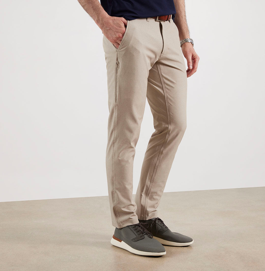 Slim fit beige pants-Men's beige trousers-Skinny beige pants|WAM DENIM