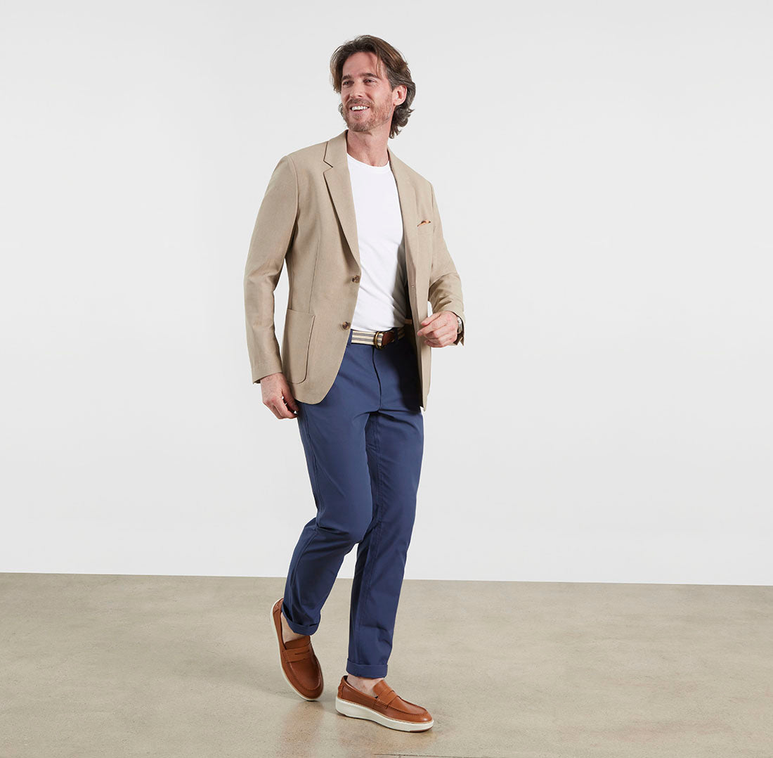 The Ultimate Navy Chinos for Travel
