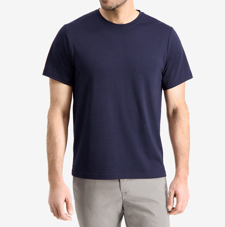 Bluffworks Threshold Knit Polo Slim Fit - Maritime Blue M / Tall