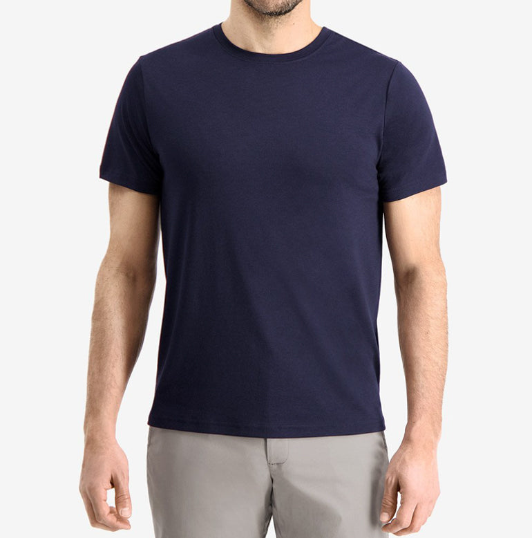 Threshold Crew Neck T-Shirt Slim Fit - Maritime Blue