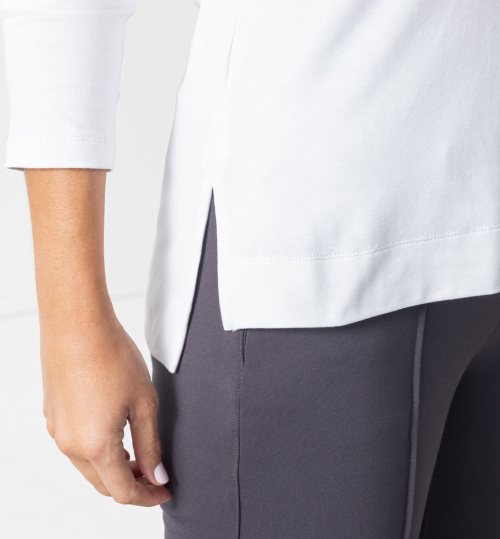 Lululemon Womens Button Front Shirt White Long Sleeve Collar Stretch Pocket  XS